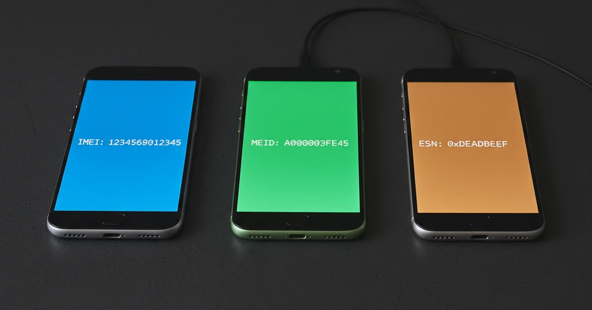 IMEI vs MEID vs ESN comparison — TrackMobileIMEI.com