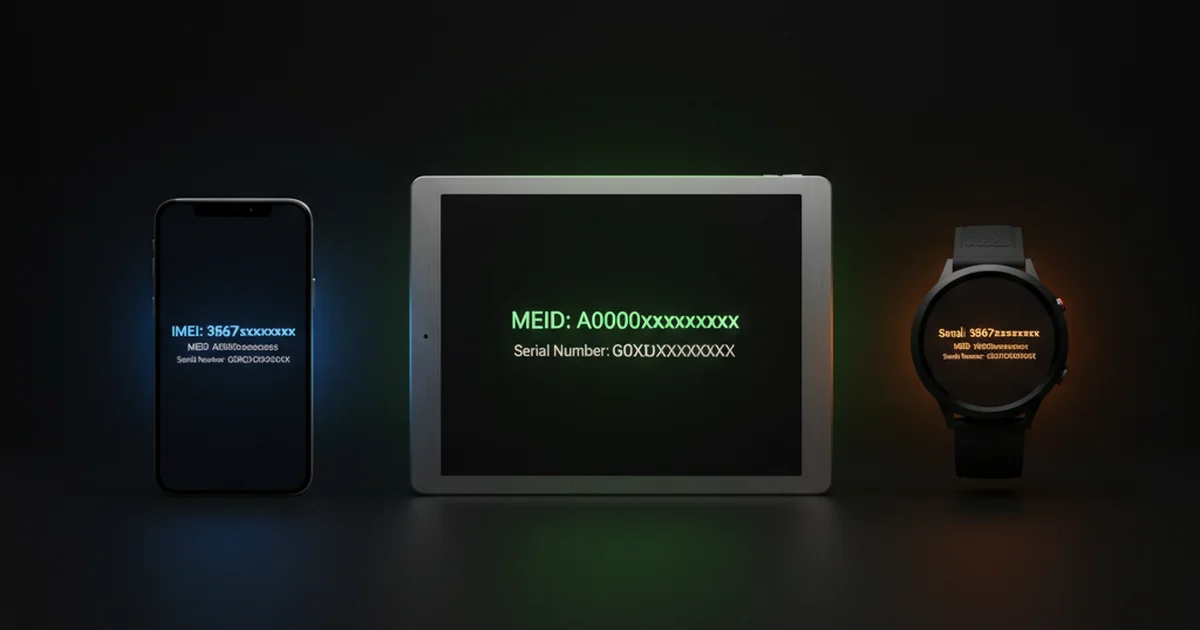 IMEI vs MEID vs Serial Number differences explained — TrackMobileIMEI.com
