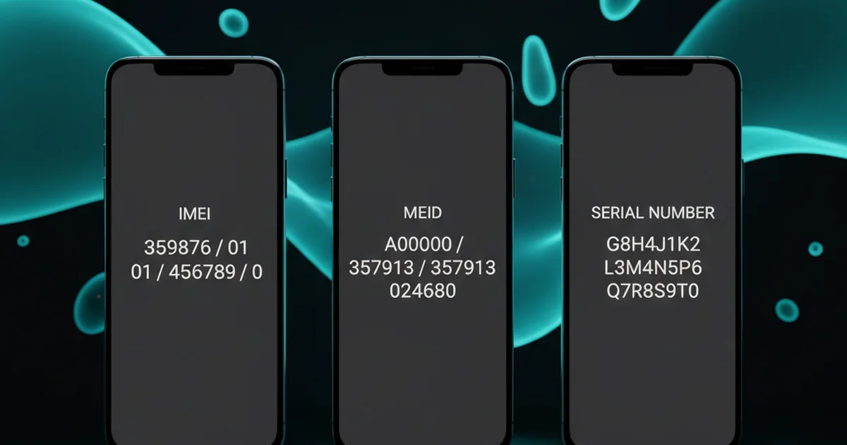 IMEI vs serial number vs MEID differences — TrackMobileIMEI.com
